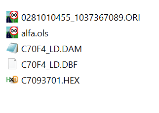 alfa edc15c 147 1.9jtd damos/asap2/.ols